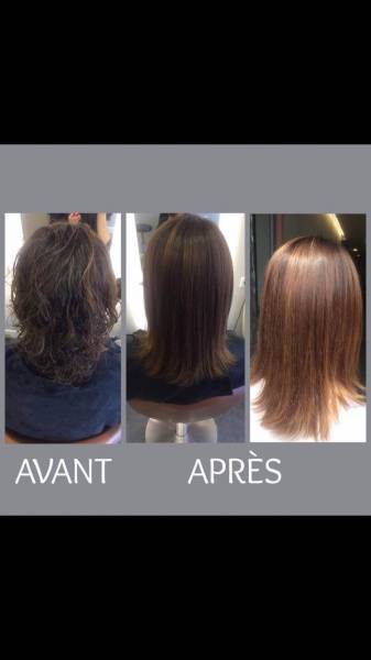 Soin coiffure pour cheveux frisés dans un salon à Marseille